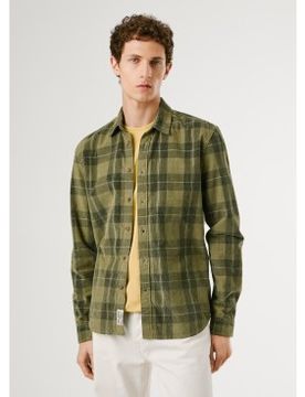 Para hombre. PM3090833 Camisa Caster (XXL), Casual, Algodón, Manga larga