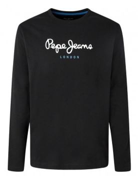 Para hombre. PM508209 Camiseta Eggo Largo N (L), Casual, Algodón, Manga larga