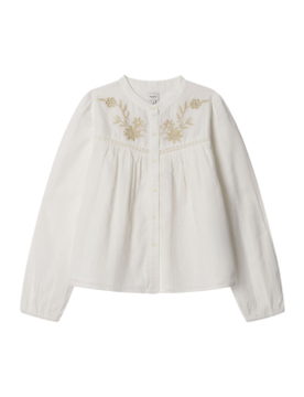 Para niña. PG3000018 Blusa Heather (10Años= 140cm), Casual, Algodón, Manga larga, moda infantil