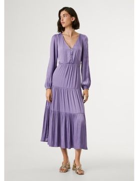 Para mujer. PL953760 Vestido Ohanna (L), Casual, Poliéster, Manga larga