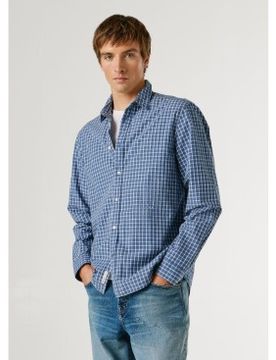 Para hombre. PM3091180 Camisa Presley (L), Casual, Algodón, Manga larga