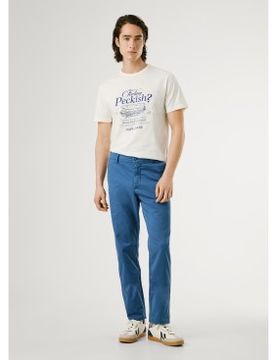 Para hombre. PM2100013 Pantalón Slim Chino Twill (30), Casual, Algodón