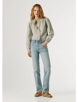 Para mujer. PL2051021 Jeans Straight Arrow (27/30), Casual, Algodón, Denim