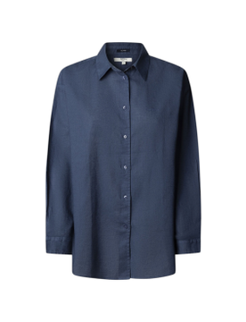 Para mujer. PL3051386 Camisa Bernadette (L), Casual, Lino, Manga larga