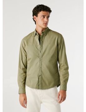 Para hombre. PM3090843 Camisa Charly (M), Azul, Casual, Algodón, Manga larga