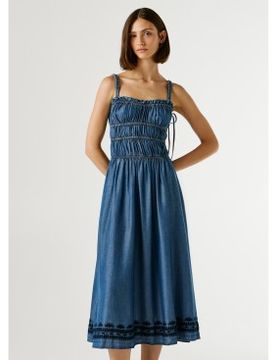 Para mujer. PL9537793 Vestido Cass (L), Casual, Sin mangas / Tirantes, Lyocell
