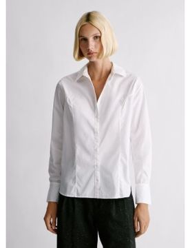 Para mujer. PL3051288 Camisa Lilibeth (L), Casual, Algodón, Manga larga