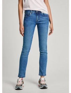 Para mujer. PL204737HV8 Jeans Slim Lw (26/34), Casual, Algodón, Denim, Sostenible