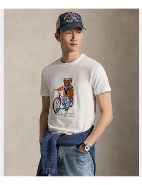 Para hombre. 710B16612002 Camiseta Custom Slim Fit con Polo Bear (S), Casual, Algodón, Manga corta