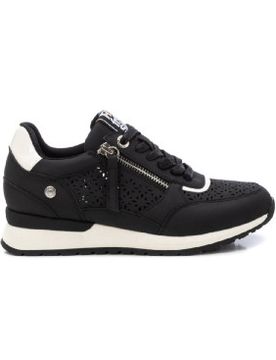 NEGRO Baskets 172789 (37), Plat, Lacets, Fermeture éclair, Casuel
