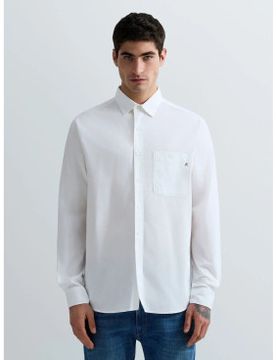 Para hombre. M4144.000.85486 Camisa de Popelina (M), Casual, Fiesta, Algodón, Clásico, Manga larga
