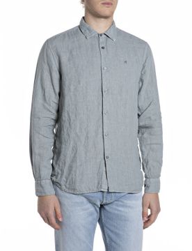Para hombre. M4159.000.81388B Camisa (M), Casual, Algodón, Manga larga