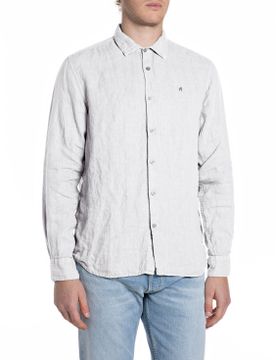 Para hombre. M4159.000.81388B Camisa (S), Casual, Algodón, Manga larga