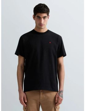 Para hombre. M3015.000.2660 Camiseta con R Bordada (M), Casual, Algodón, Manga corta