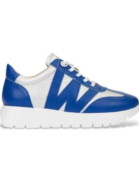 Para mujer. A-2476 Zapatillas de piel Odisei 76 , (37), Plata, 3 a 5cm, Cordones, Casual