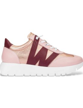 A-2476 Baskets en cuir Odisei 76 , marron (37), 3 à 5 cm, Lacets, Casuel