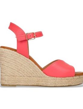 Para mujer. YH-PI849_5078_2417 Alpargatas de Piel Su (37), 5 a 8cm, Hebilla, Casual