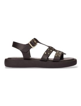 Para mujer. AB-1567 Sandalias de piel Mousse (36), Plano, Hebilla, Casual