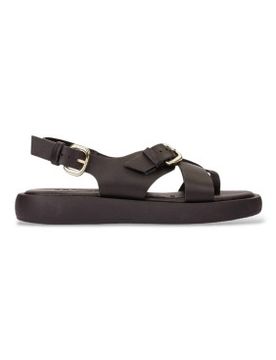 Para mujer. AB-1332 Sandalias Walk (36), Piel, Plano, Hebilla, Casual