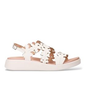 Para mujer. C-6551 Sandalias de Piel Loaf roto (36), 3 a 5cm, Hebilla, Casual