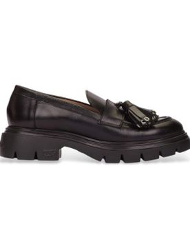 Para mujer. A-4303 Mocasines de piel Bones (38), 3 a 5cm, Ninguno, Casual