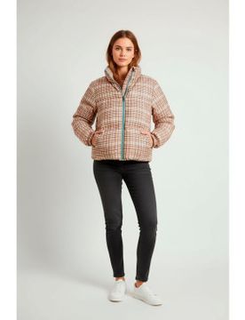 Para mujer. CFWWOU2062FRUT5093 Abrigo Plumífero de tejido de dos capas (L), Casual, Poliéster