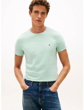 Para hombre. MW0MW10800 Camiseta Slim (L), Casual, Algodón, Manga corta