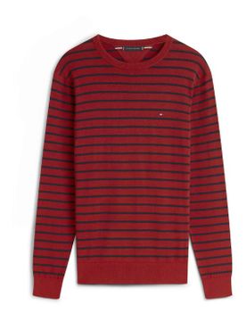 Para hombre. MW0MW39999 Jersey de cuello redondo con logo bordado (L), Casual, Algodón