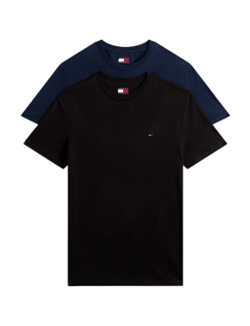 Para hombre. DM0DM20687 Set de 2 camisetas de punto extra slim , (L), Casual, Algodón, Manga corta