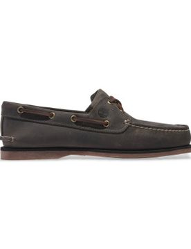 Para hombre. TB0A2GEREL71 Náuticos Clásicos de 2 Ojales de piel (43 W), Plano, Cordones, Casual, Gris