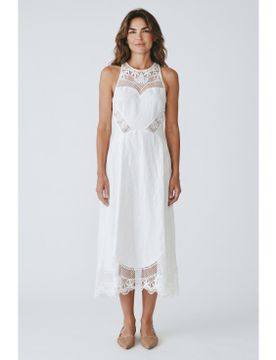 Para mujer. 261TT2241 Vestido Ricamato (38), Casual, Viscosa, Sin mangas / Tirantes