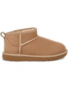Para niña. 1130750K Botines de Piel Classic Ultra Mini (32.5), Plano, Ninguno, Casual, Homewear, moda infantil
