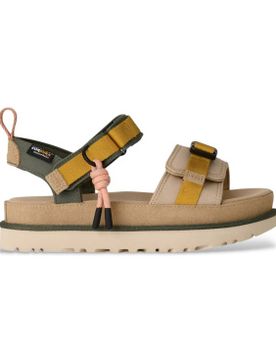 Para mujer. 1180070 Sandalias de piel Goldenstar Wildwood (36), Beige, 3 a 5cm, Velcro, Casual