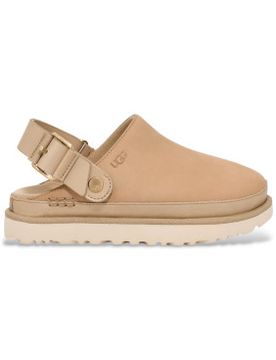 Para mujer. 1169590 Zuecos de Piel Goldenstar Villa claro (36), 1 a 3cm, Hebilla, Casual