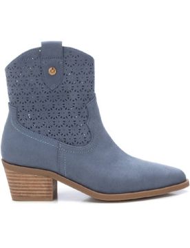 Para mujer. 14388505-JEANS Botines de piel 143885 (37), 5 a 8cm, Cremallera, Casual