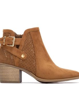 Para mujer. 14526501-CAMEL Botines 145265 (37), 3 a 5cm, Cremallera, Casual