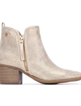 Para mujer. 14526606-ORO Botines 145266 (37), 3 a 5cm, Cremallera, Casual