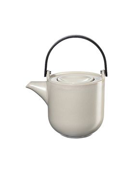 Teekanne mit Holzgriff COPPA 1,0l Tofu beige baby