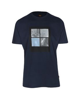 T-Shirt TE_COVER blau XL herren