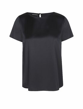 EMPORIO ARMANI Blusenshirt dunkelblau 42 damen