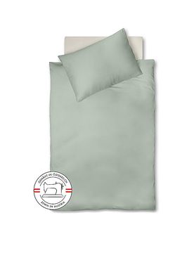 Satin Bettwäsche Royal Uni 140x220cm Olive olive baby