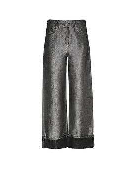 HUGO Jeans Wide Fit GEALENA silber 27/L32 damen