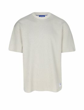 HUGO T-Shirt NUWAFFLE creme XS herren