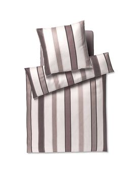 Satin Bettwäsche Banks 70x90cm/140x200cm Stone hellgrau baby