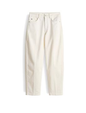 Hose Barrel Leg MARI CLEAR weiss 34/L28 damen