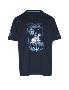 LA MARTINA T-Shirt blau M herren