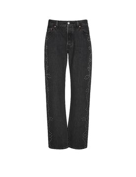 Jeans Mom Fit 501 90S BEJEWELED schwarz 31/L30 damen