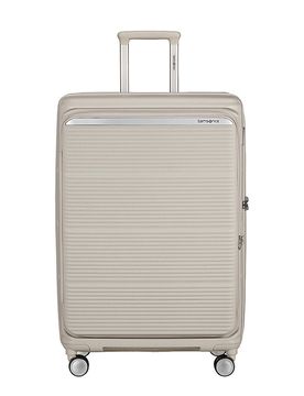 Trolley PARALUX SPINNER 75cm erweiterbar Stone Grey creme baby