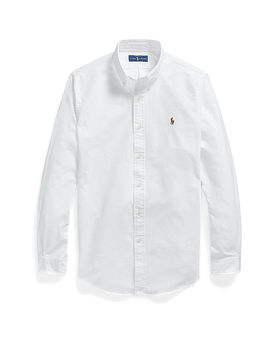 POLO Hemd Custom Fit weiss S herren