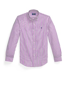 POLO Hemd Custom Fit lila L herren